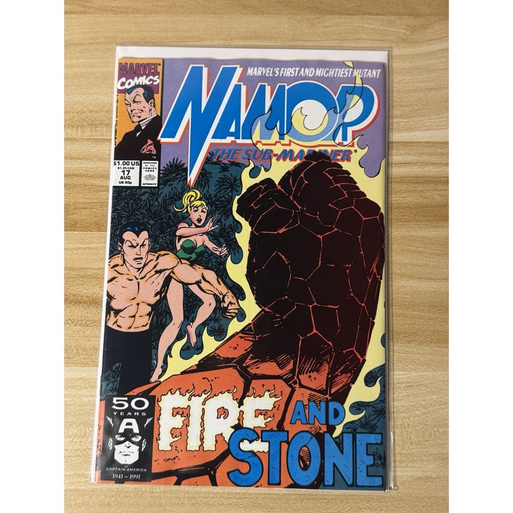 Namor The Sub-Mariner #17 Fire And Stone! 1991 Marvel Comics‎